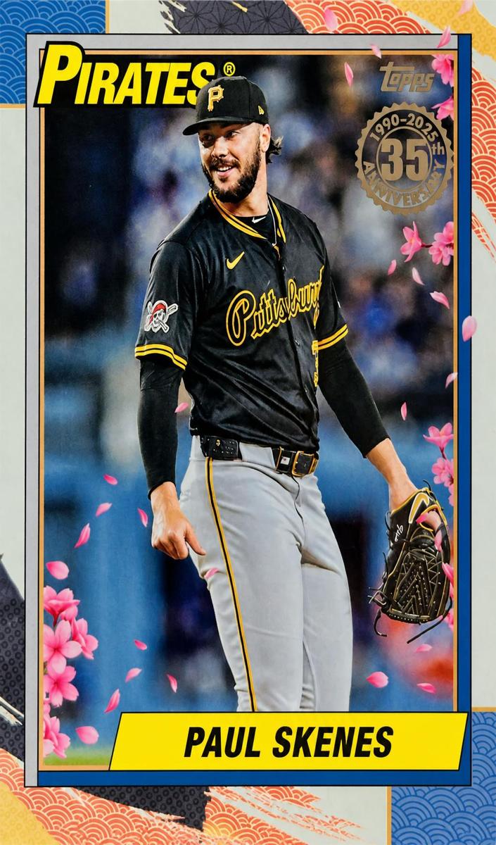 2025 Topps Update Paul Skenes [Red Foil] #90J-44 card