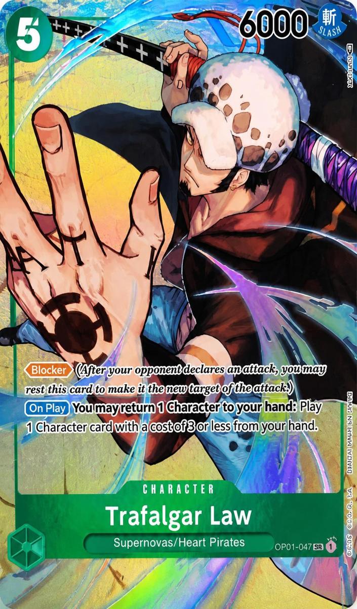 2022 One Piece Romance Dawn Alt Art #047 Errata Trafalgar Law front