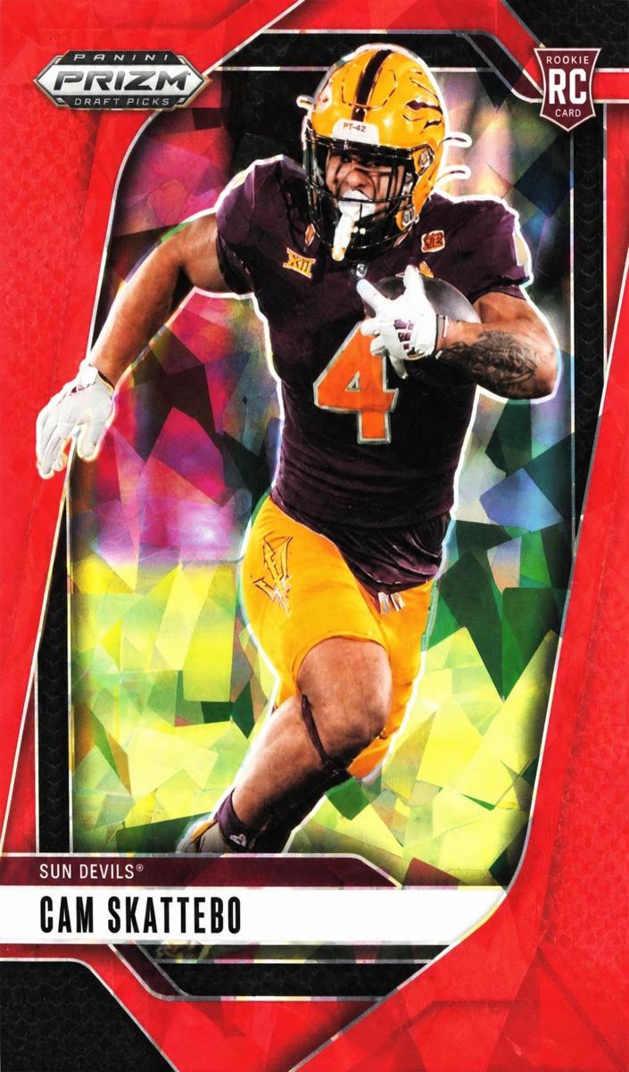 2025 Panini Prizm Draft Picks Cam Skattebo [Red Ice] #9 card