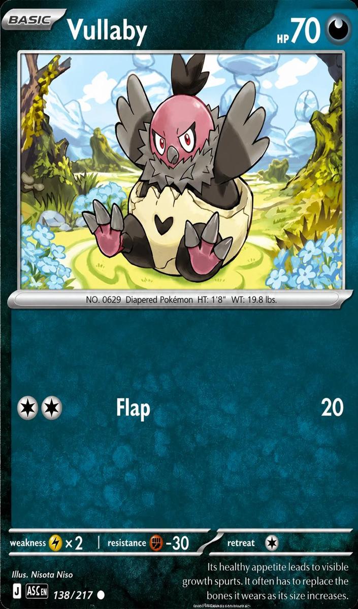 Vullaby 2026 Pokemon Mega Evolution Ascended Heroes