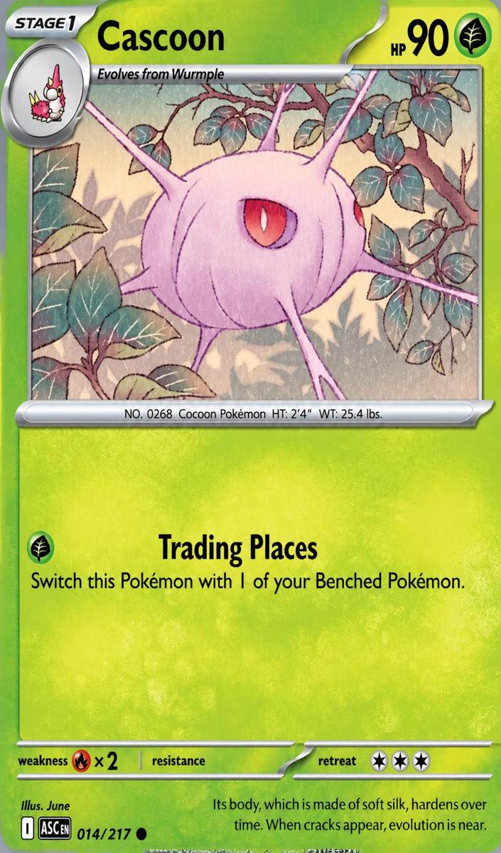 Cascoon 2026 Pokemon Mega Evolution Ascended Heroes