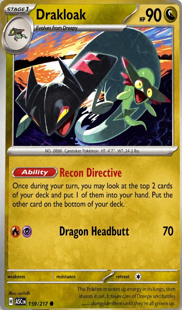 Drakloak 2026 Pokemon Mega Evolution Ascended Heroes