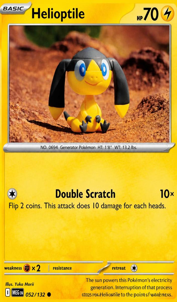 Helioptile 2025 Pokemon Mega Evolution