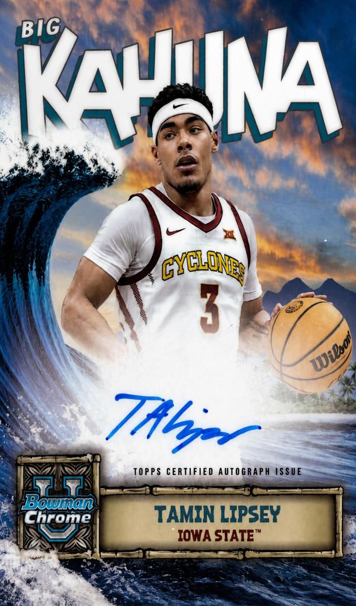 2024 Bowman Chrome University Tamin Lipsey #BKA-TL card