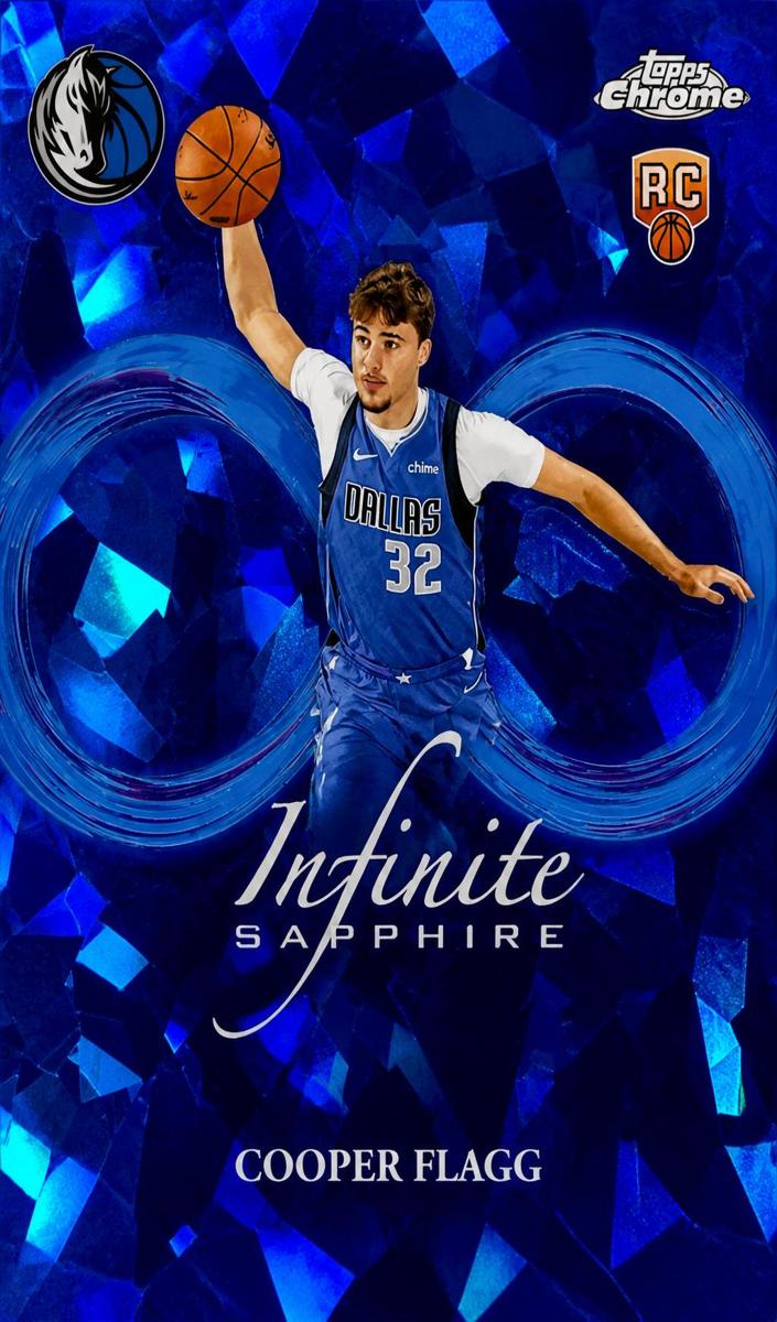 2025 Topps Chrome Sapphire Infinite Cooper Flagg #IS-11 card