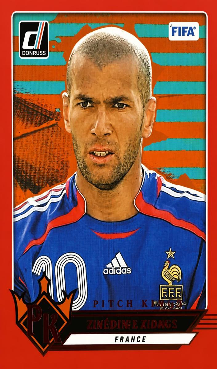 2024 Panini Donruss Zinedine Zidane [Red] #25 card