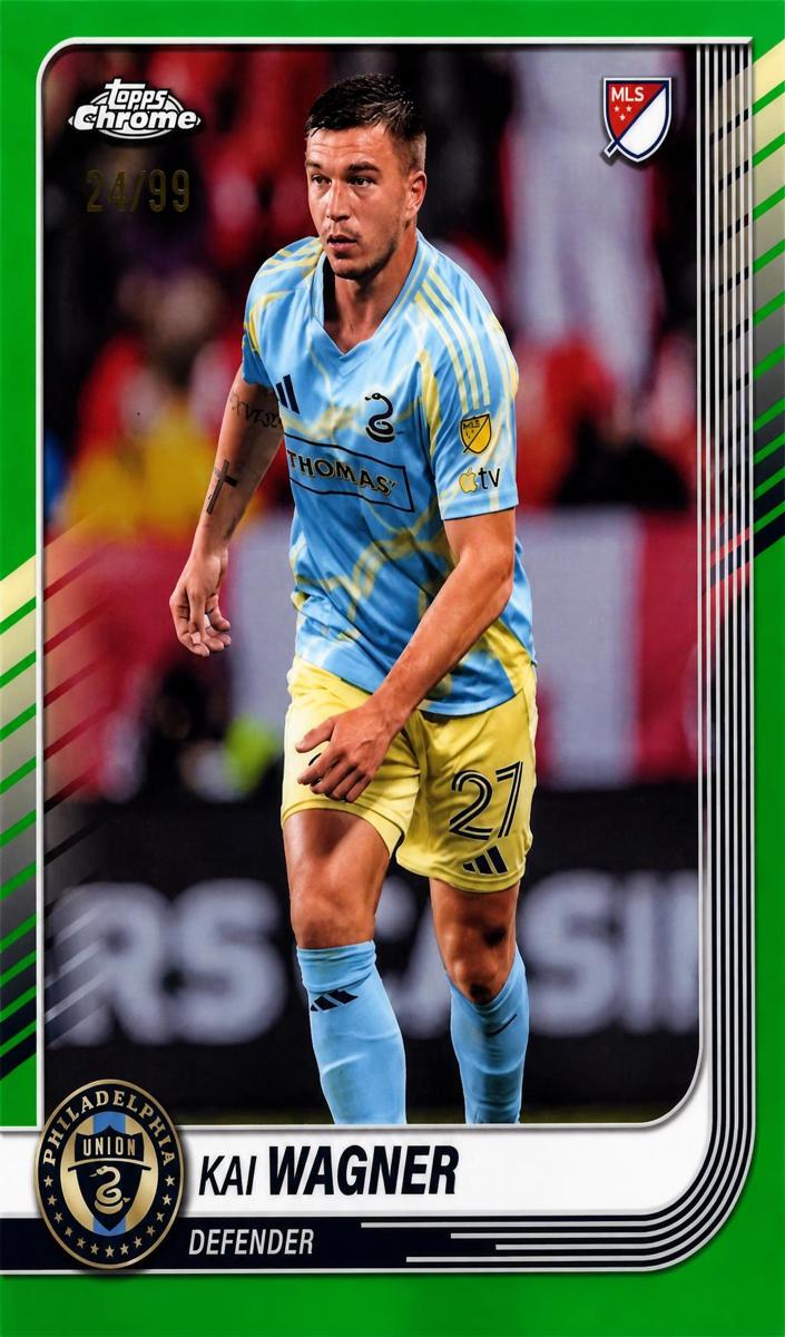 Kai Wagner 2025 Chrome MLS Soccer card