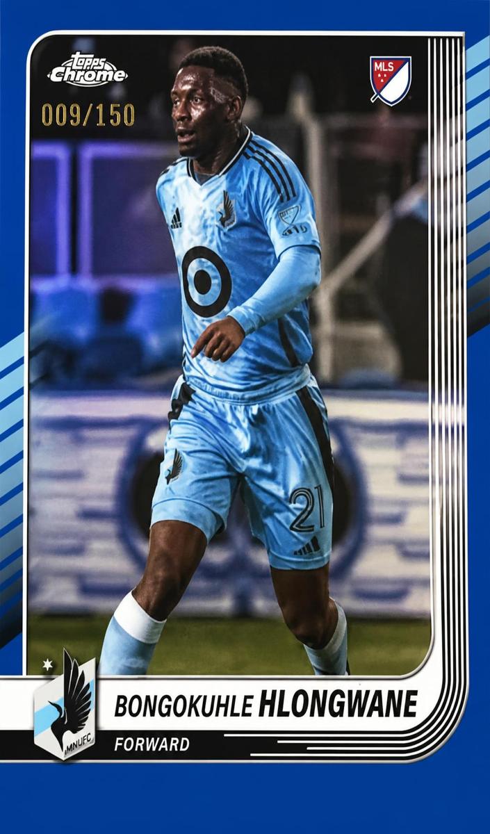 Bongokuhle Hlongwane 2025 Chrome MLS Soccer card