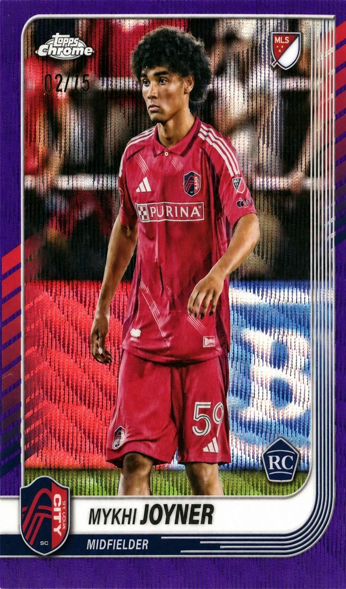 MyKhi Joyner 2025 Chrome MLS Soccer card
