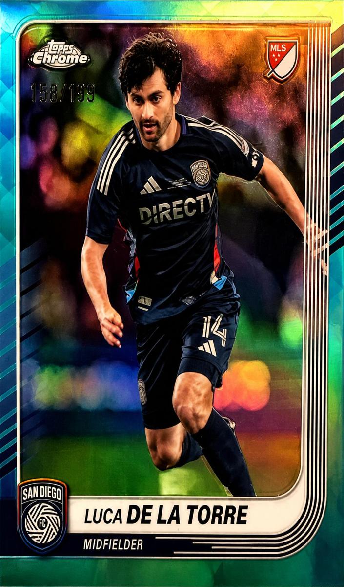 Luca de la Torre 2025 Chrome MLS Soccer card