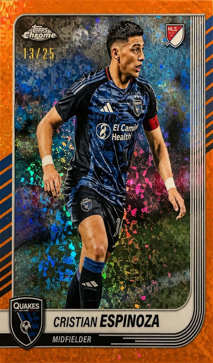 Cristian Espinoza 2025 Chrome MLS Soccer card