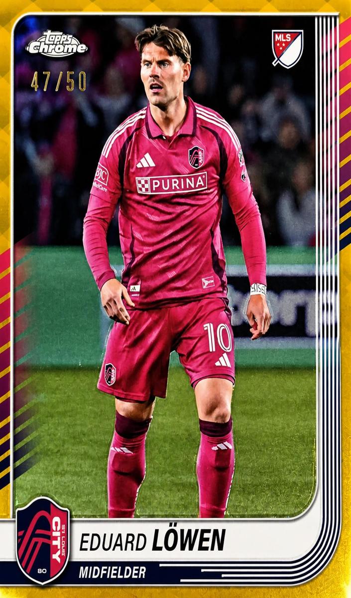 Eduard Lowen 2025 Chrome MLS Soccer card