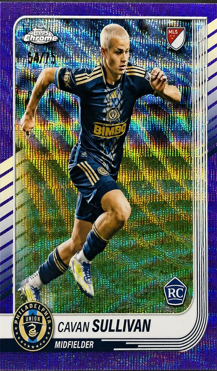 2025 Topps Chrome MLS Cavan Sullivan [Purple Refractor] #6 card