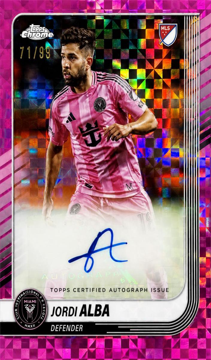 2025 Jordi Alba [Pink X-Fractor] #CA-JA
