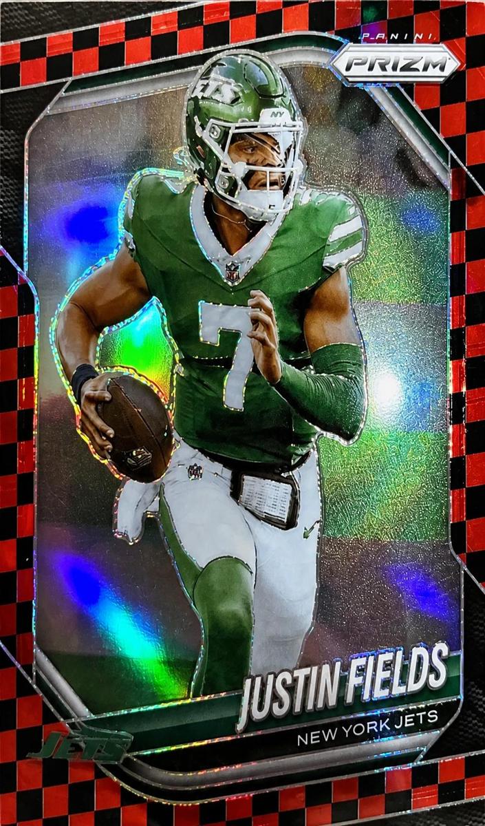 Justin Fields 2025 Prizm Football card
