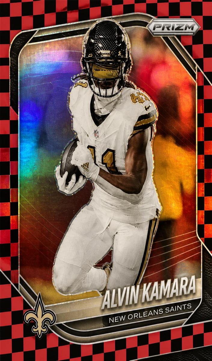 Alvin Kamara 2025 Prizm Football card