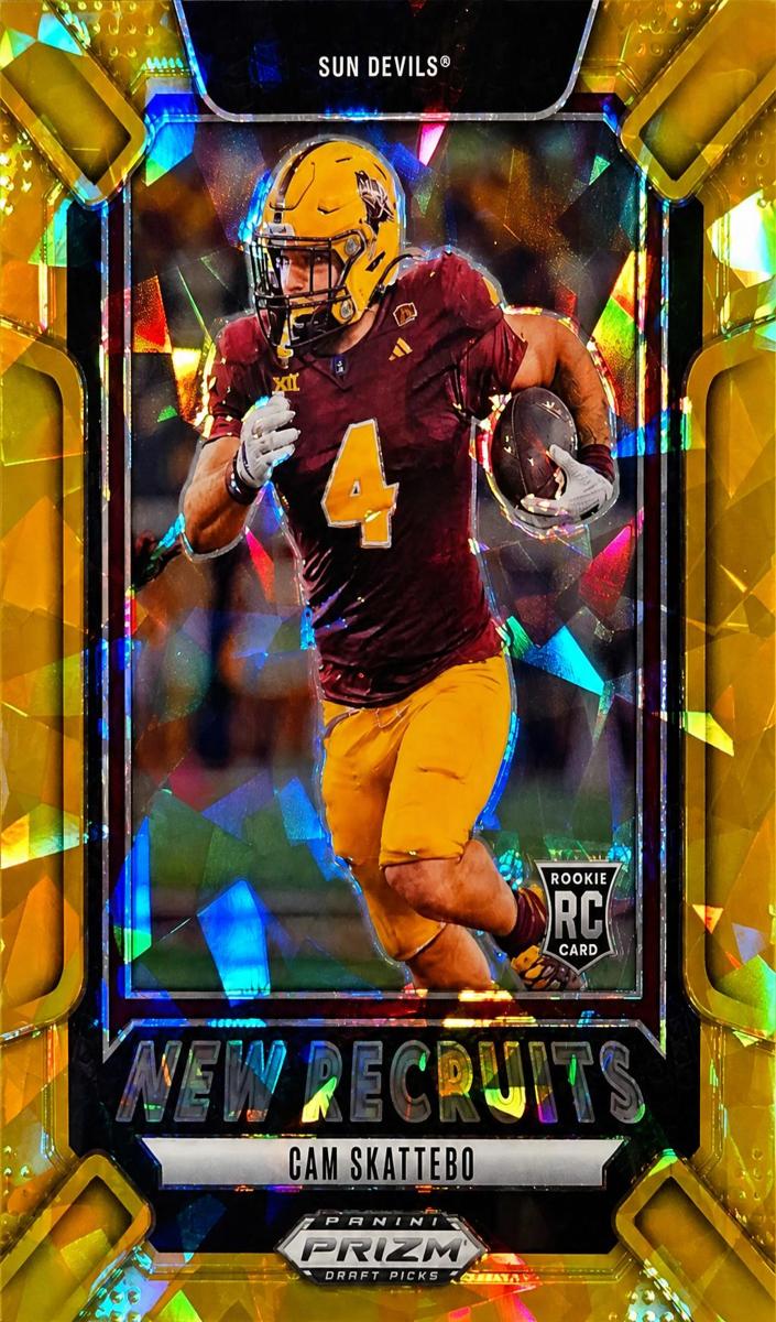 2025 Panini Prizm Draft Picks New Recruits Cam Skattebo [Red Ice] #10 card