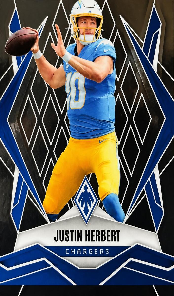 2025 Panini Phoenix Red #58 Justin Herbert front