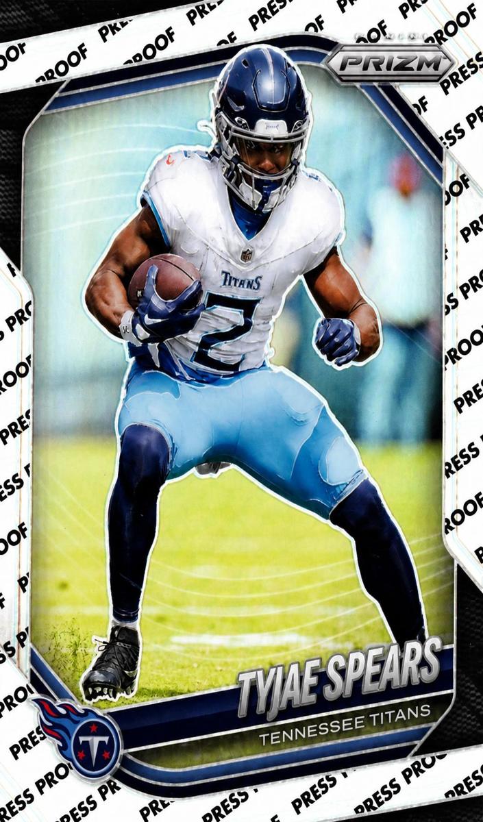 Tyjae Spears 2025 Prizm Football card
