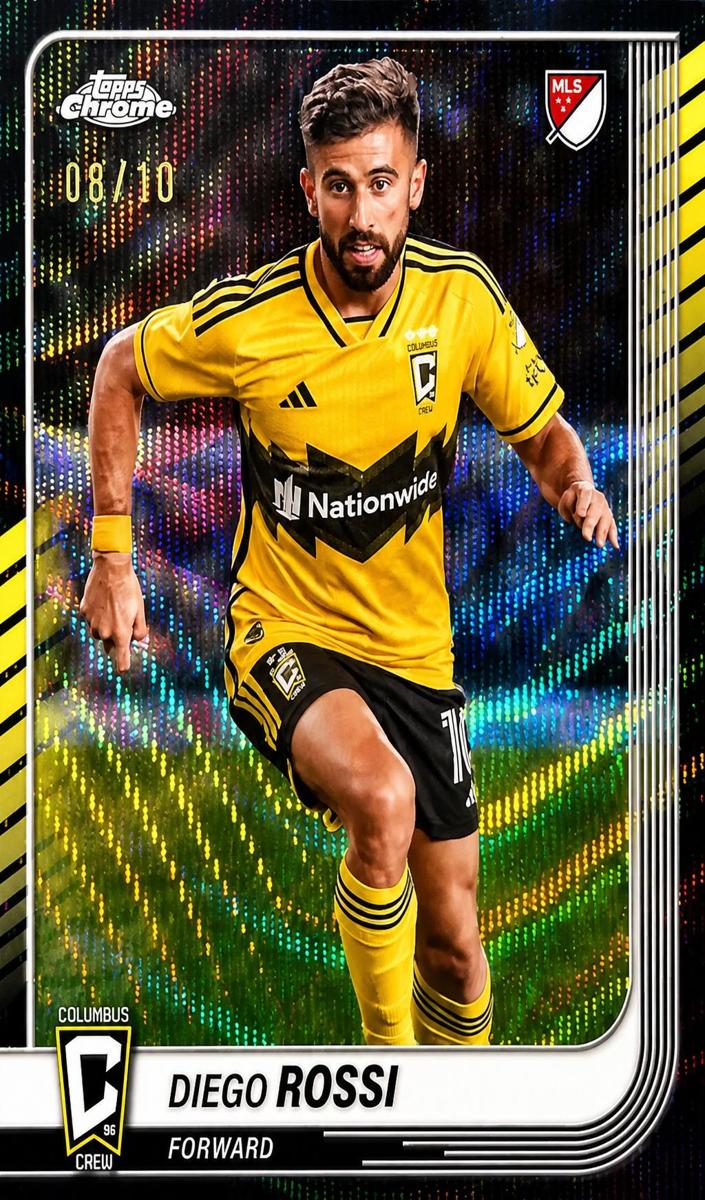Diego Rossi 2025 Chrome MLS Soccer card