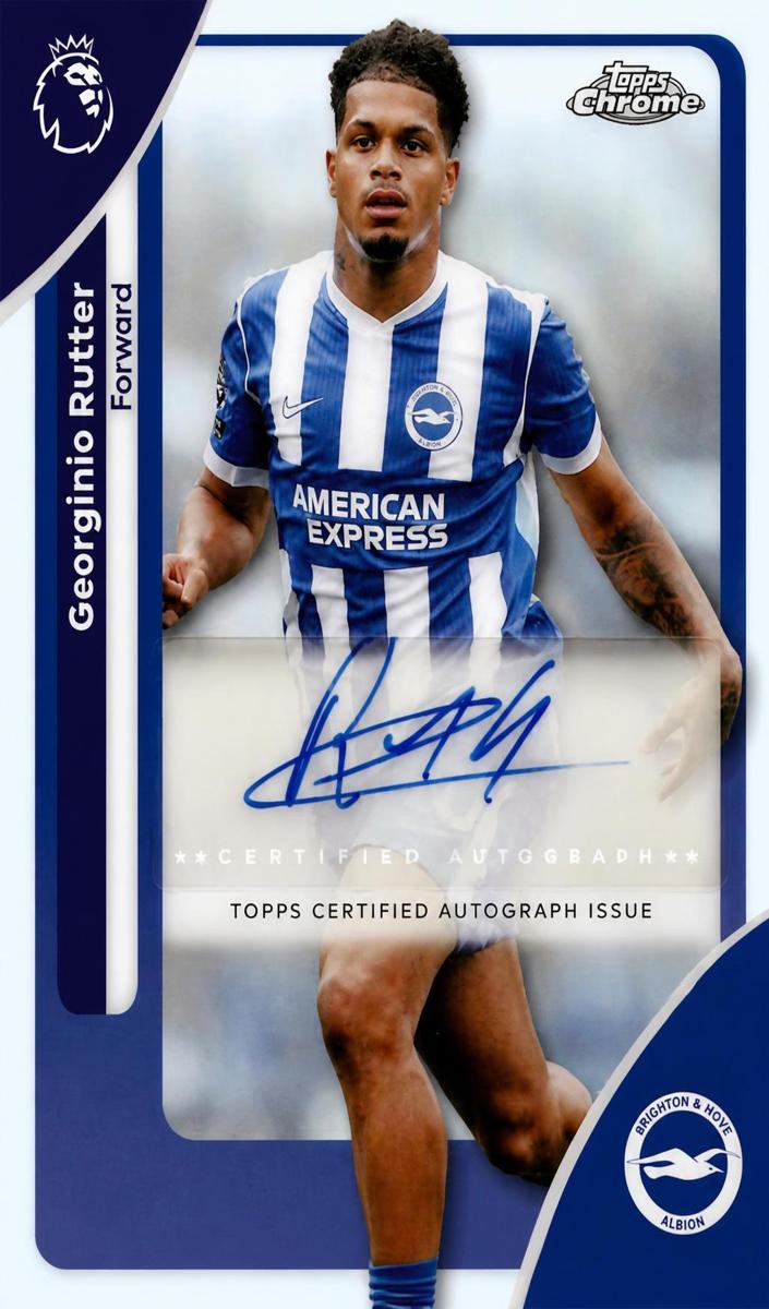 2026 Topps Chrome Premier League Georginio Rutter #CA-RT card