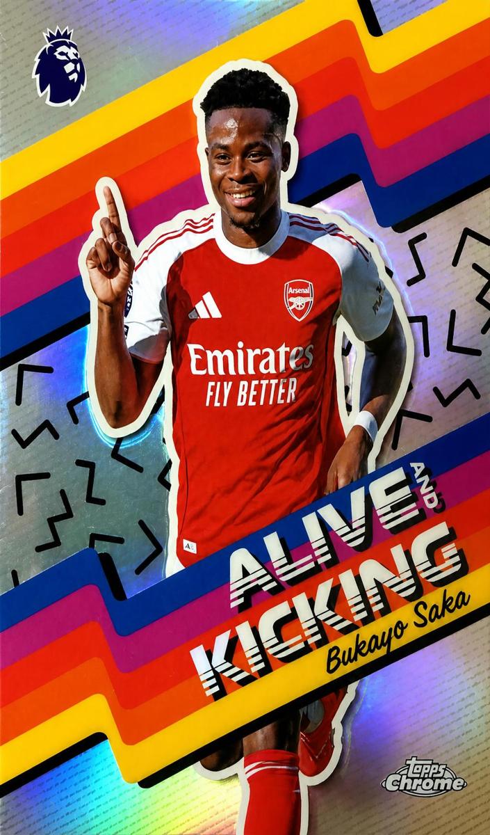 Bukayo Saka - 2026 Topps Chrome Premier League Soccer