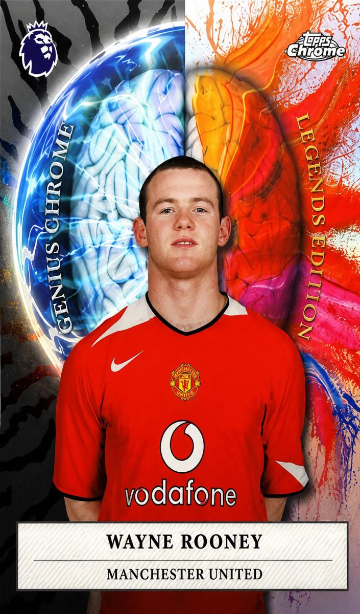 2026 Topps Chrome Premier League Wayne Rooney #GC-3 card