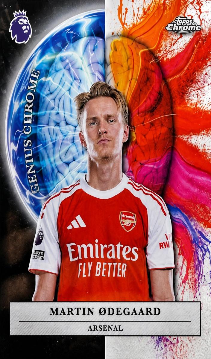 2026 Topps Chrome Premier League Martin Odegaard #GC-15 card