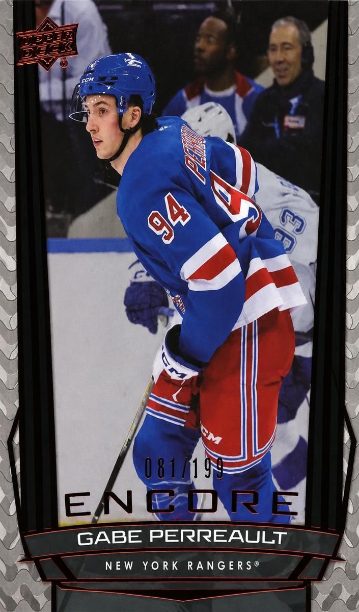 2025 Upper Deck Gabe Perreault [Red] #E-49 card