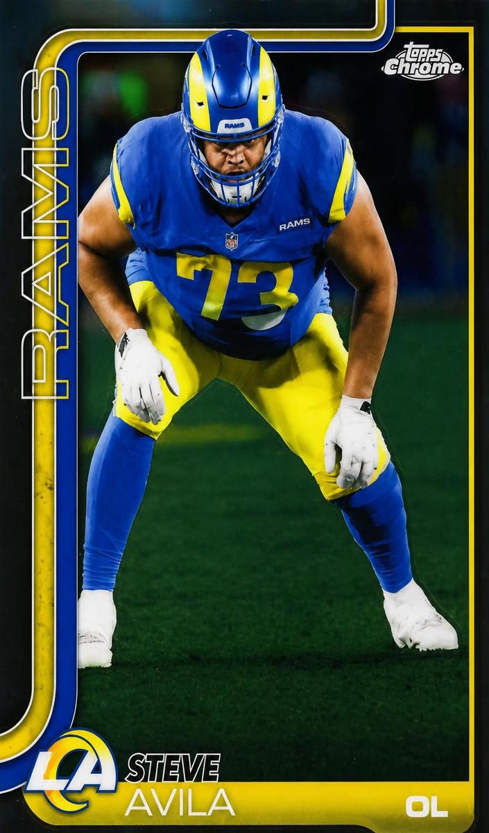 Steve Avila 2025 Topps Chrome Football card