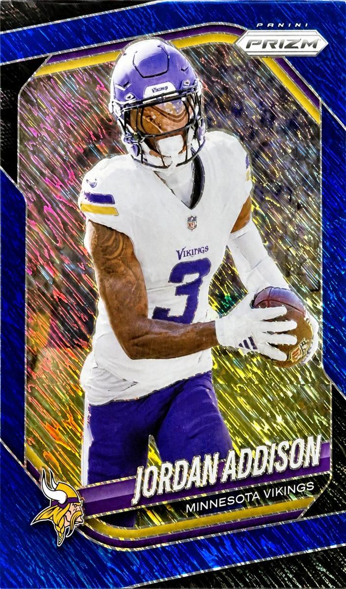 Jordan Addison 2025 Prizm Football card