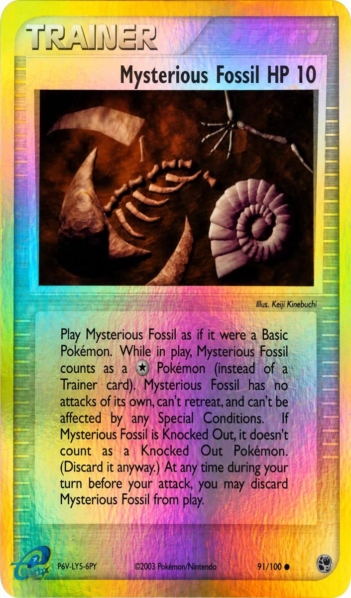 2003 Mysterious Fossil HP 10 [Reverse Foil] #91