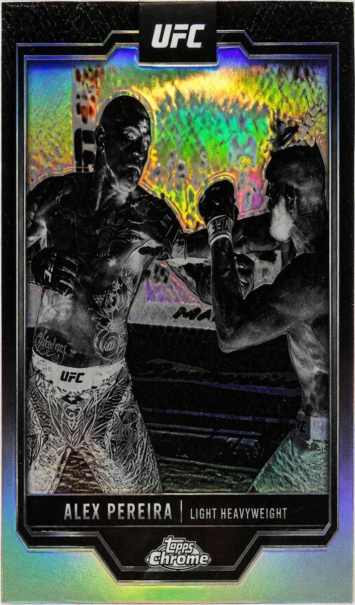 2025 Topps Chrome Alex Pereira [Negative Refractor] #2 card