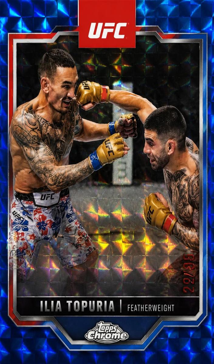 2025 Ilia Topuria [Blue Geometric Refractor] #43