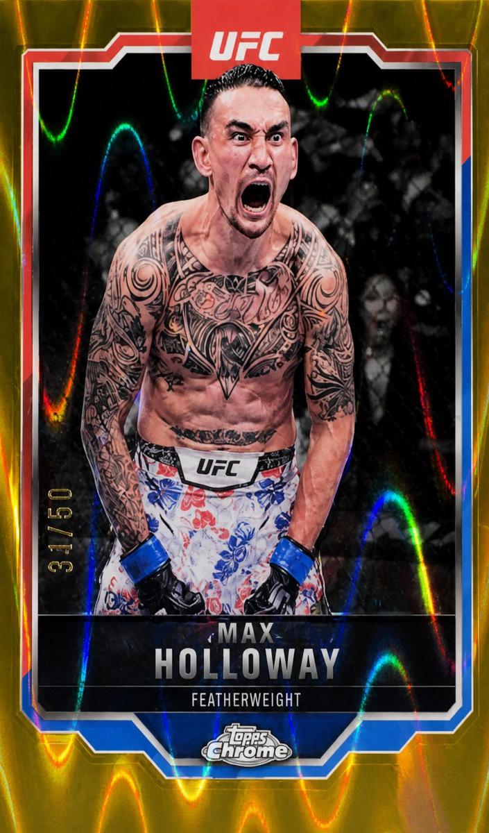 2025 Max Holloway [Gold Refractor] #100