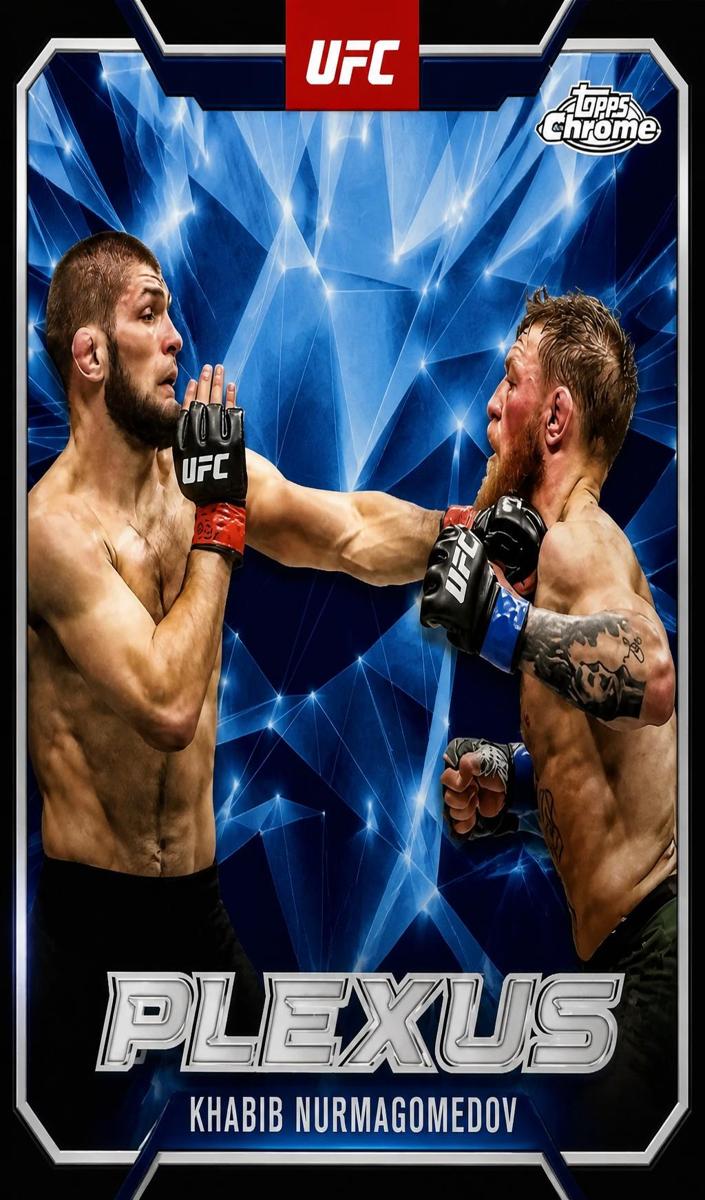 2025 Topps Chrome UFC Plexus Khabib Nurmagomedov #PLX-14 card