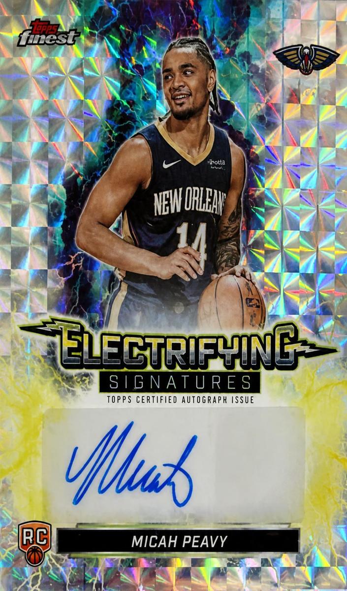 2025 Topps Finest Micah Peavy #ESG-MP card
