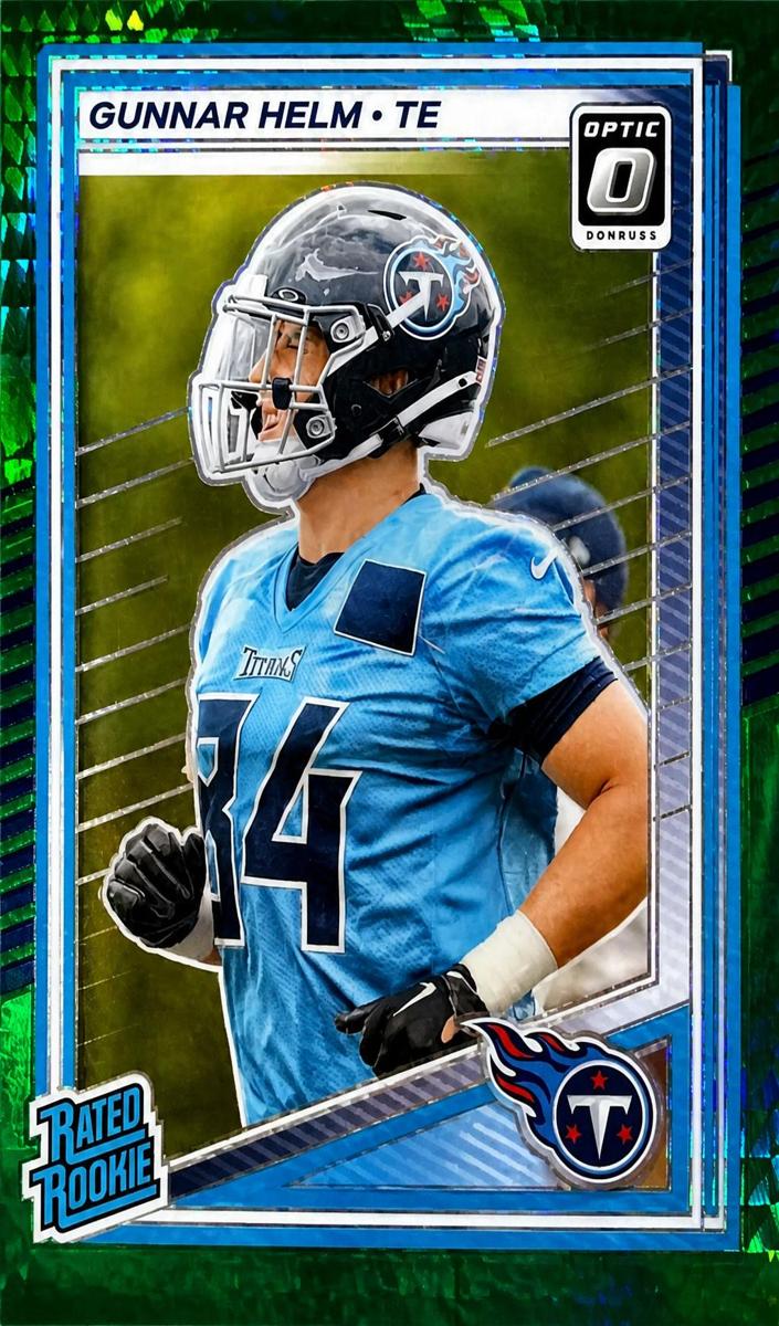 Gunnar Helm 2025 Donruss Optic Football card