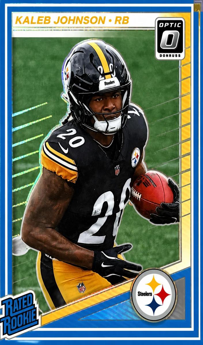 Kaleb Johnson 2025 Donruss Optic Football card
