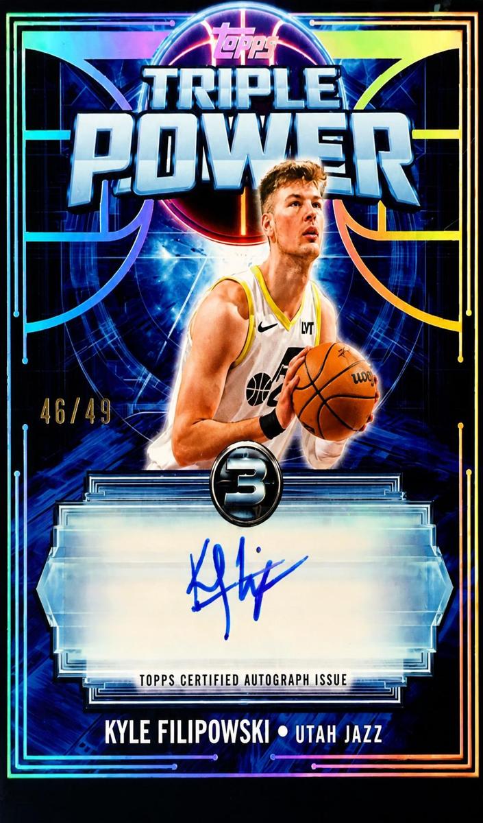 2025 Topps Three Kyle Filipowski #TP-KF card