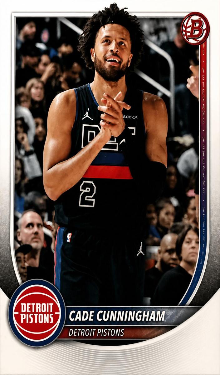 Cade Cunningham 2025 Bowman Basketball card