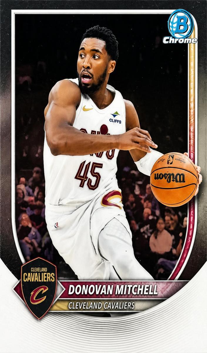 Donovan Mitchell 2025 Bowman Basketball card