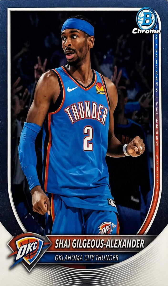 Shai Gilgeous-Alexander 2025 Bowman Basketball card