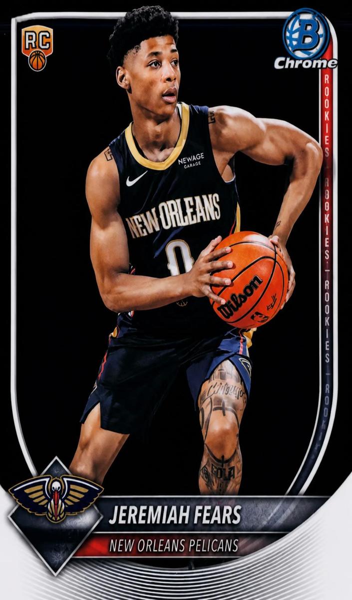 Jeremiah Fears 2025 Bowman Basketball card