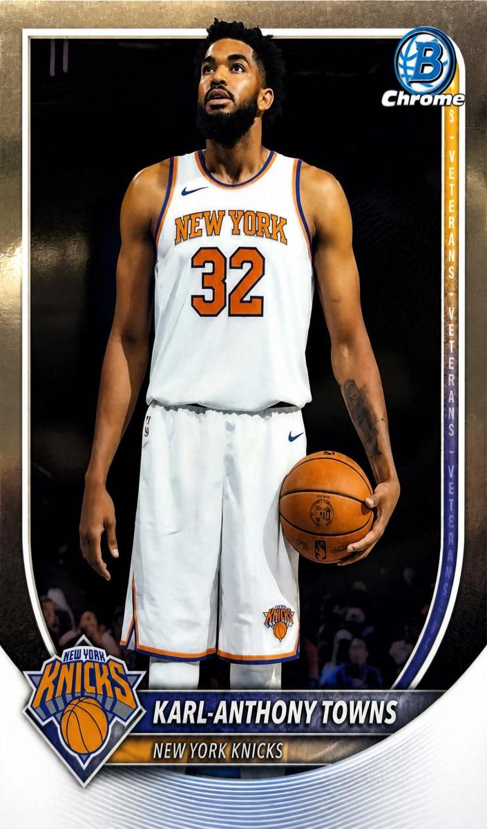 Karl-Anthony Towns 2025 Bowman Basketball card