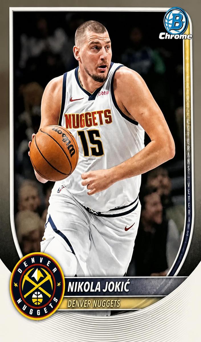 Nikola Jokic 2025 Bowman Basketball card