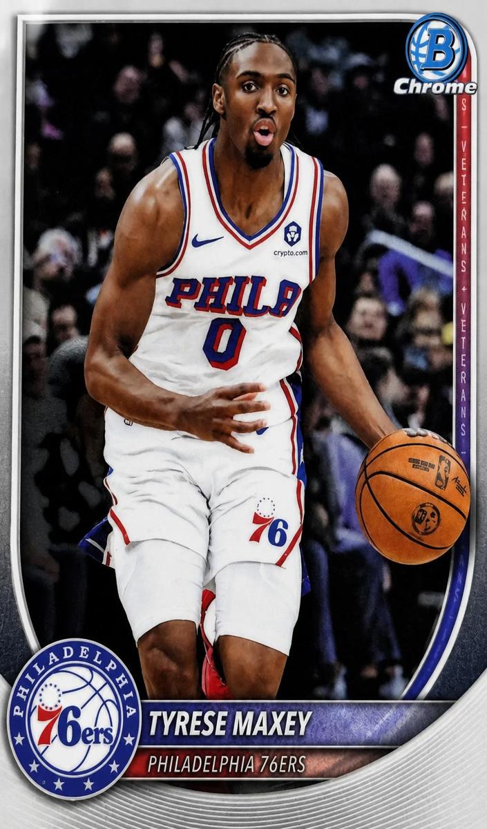 Tyrese Maxey 2025 Bowman Basketball card