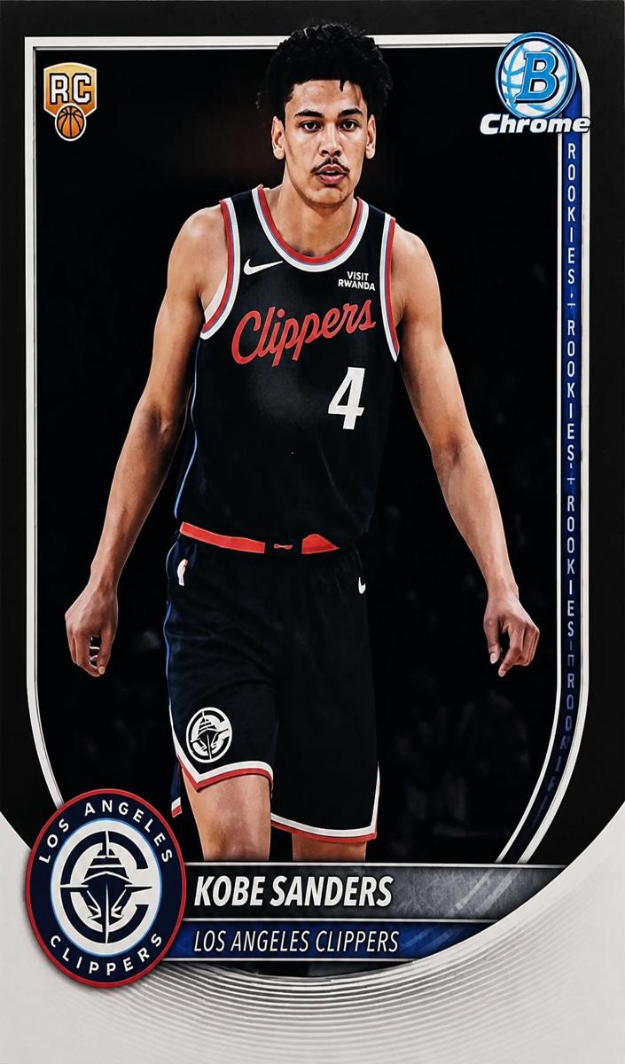 Kobe Sanders 2025 Bowman Basketball card