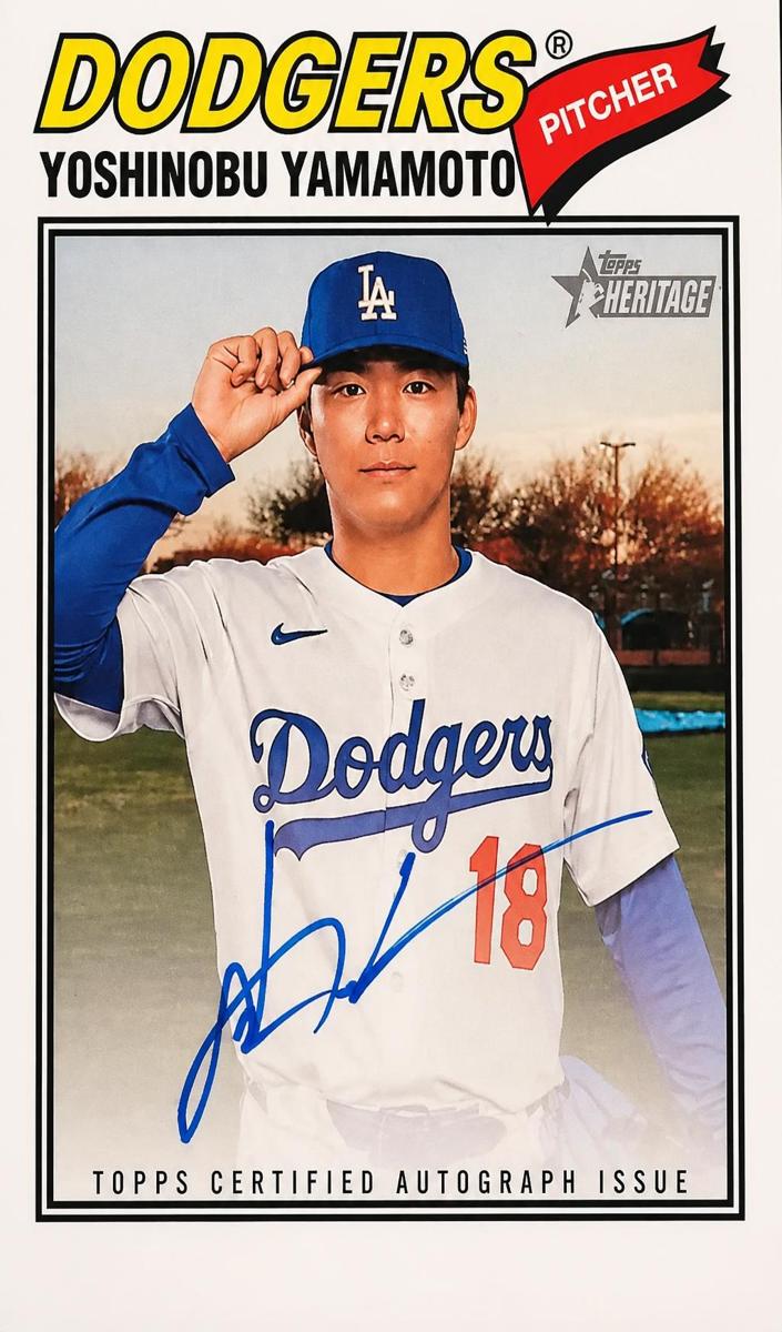 2026 Topps Heritage Real One Autograph Yoshinobu Yamamoto #ROA-YY card