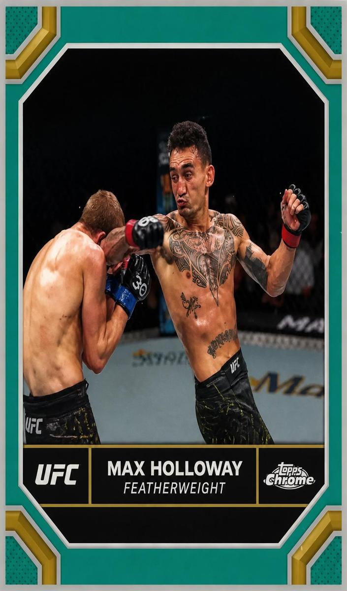 2024 Max Holloway [Aqua Refractor] #131
